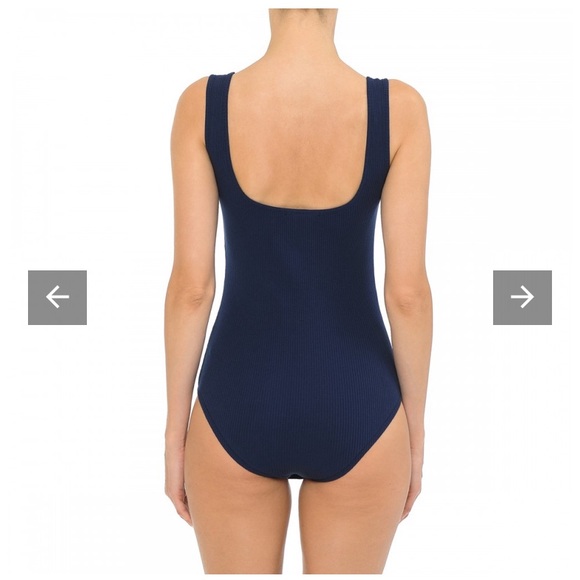 Ribbed Square Neck Bodysuit - Picture 2 of 4